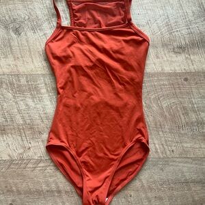 Bloch Women's One Piece in Vibrant Orange
